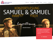 Tablet Screenshot of christuskirche-do.de